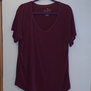 Burgundy soft & sexy T-shirt